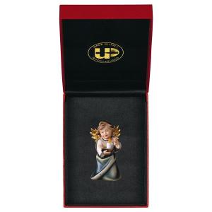 Heart Angel with candle with gold string + Case