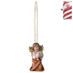 Heart angel with dove with gold string + Gift box