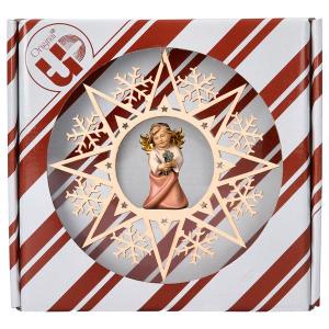 Heart Angel with four-clover Crystal Star + Gift box