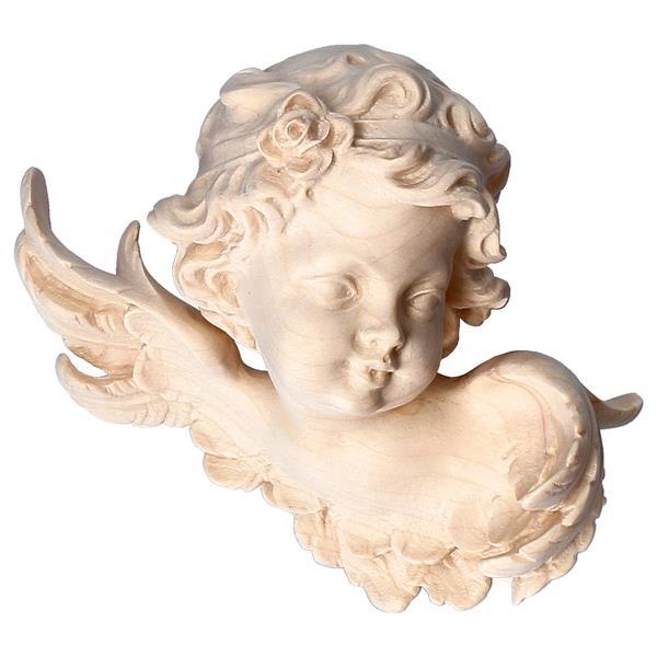 Angel head with rose left side - Natural
