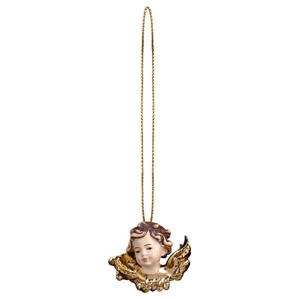 Angel head right side with gold string - Colored