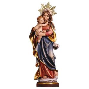 Vierge à l enfant des Alpes avec Auréole Bois de tilleul sculpté