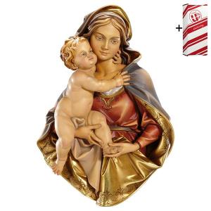 Buste de la Vierge à l enfant à accrocher + Coffret cadeau