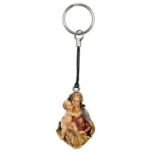 Buste de la Vierge à l enfant porte clés
