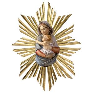 Buste de la Vierge à l enfant à suspendre avec éclat