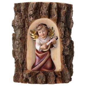 Heart Angel with lute in Grotto elm