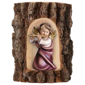 Heart Angel with flute in Grotto elm