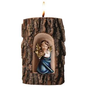 Heart Angel with horn in Grotto elm with candle