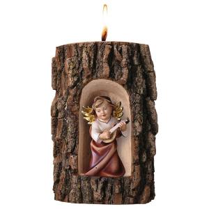 Heart Angel with lute in Grotto elm with candle