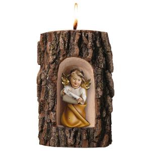 Heart Angel with notes in Grotto elm with candle