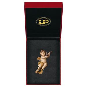 Cherub with violine with gold sting + Case