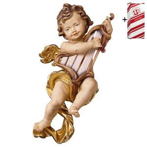 Cherub with harp + Gift box