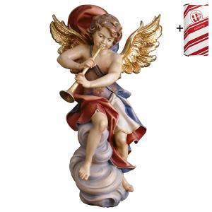 Angel on cloud with trumpet + Gift box