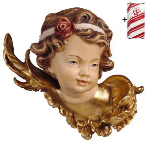 Angel head with rose left side + Gift box