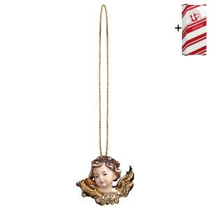 Angel head right side with gold string + Gift box