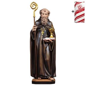 St. Benoît de Nursie avec calice et serpent + Coffret cadeau