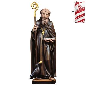 St. Benedict of Nursia with crow and bread + Gift box