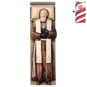 St. Padre Pio exposé + Coffret cadeau
