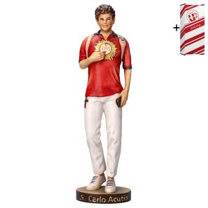 St. Carlo Acutis with backpack
