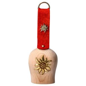 Pine bell edelweiss with red ribbon