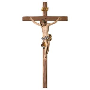 Crocifisso Barocco Croce diritta Legno di tiglio scolpito