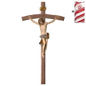 Crucifix Baroque Cross bent + Gift box