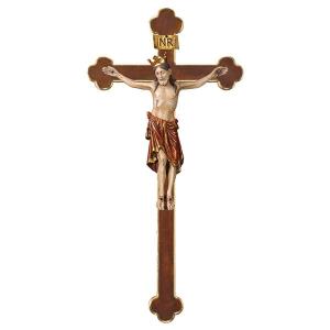 Kruzifix Romanisch mit Krone Barockbalken
