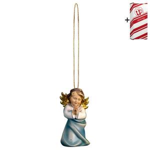 Heart Angel praying with gold string + Gift box