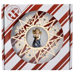Heart Angel with calyx Stars Star Crystal + Gift box