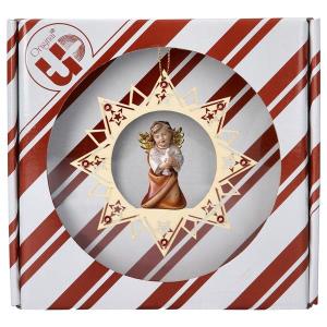 Heart Angel with dove Stars Star Crystal + Gift box