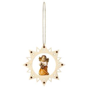 Ángel Corazón con Farol Estrella Estrellitas Crystal
