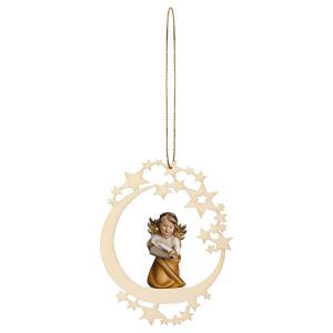 Ange Cœur avec partitions Étoile Lune