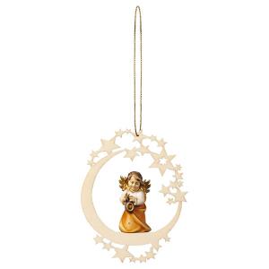 Heart Angel with lantern Moon Star