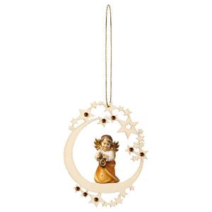 Heart Angel with lantern Moon Star Crystal