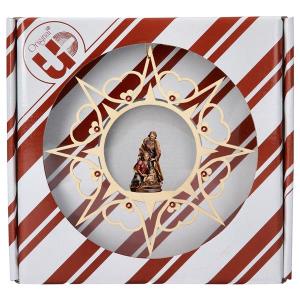 Nativity Baroque Heart Star Crystal. + Gift box
