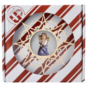 Heart Angel with trumpet Heart Star Crystal + Gift box