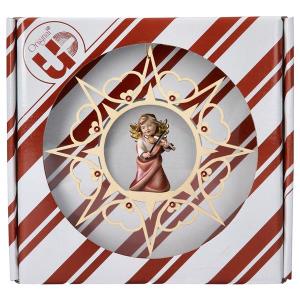 Heart Angel with violine Heart Star Crystal + Gift box