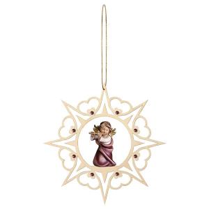 Angelo Cuore con flauto Stella Cuore Crystal
