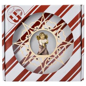 Heart Angel with bells Heart Star Crystal + Gift box