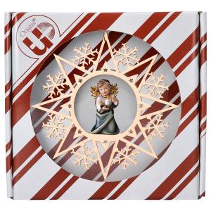Heart Angel with candle Crystal Star + Gift box