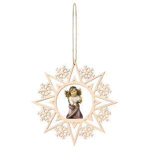 Heart Angel with bells Crystal Star