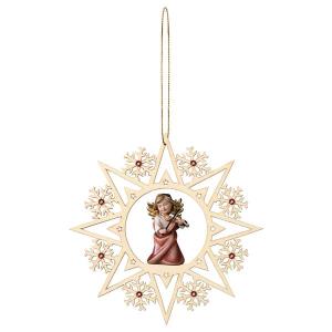 Heart Angel with violine Crystal Star Crystal