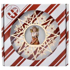 Heart Angel with dove Crystal Star Crystal + Gift box