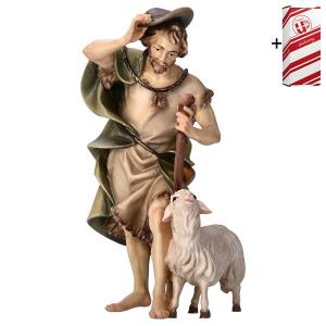 UL Pastor con bastón y oveja + Caja regalo