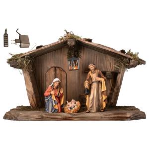UL Set 5 Pieces - Advent stable with light