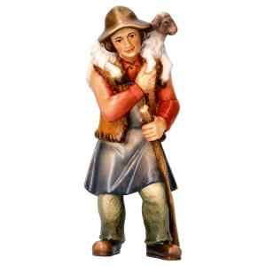 HI Hirte mit Schaf auf Schultern