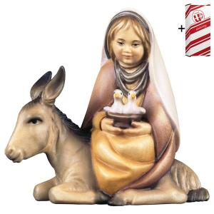 CO Girl with doves on donkey + Gift box