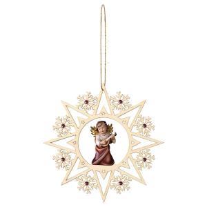 Christmas Stars with Angels Crystal