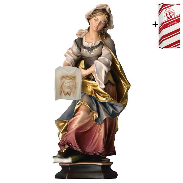 Hl. Veronika von Jerusalem mit Schweißtuch + Geschenkbox - Color