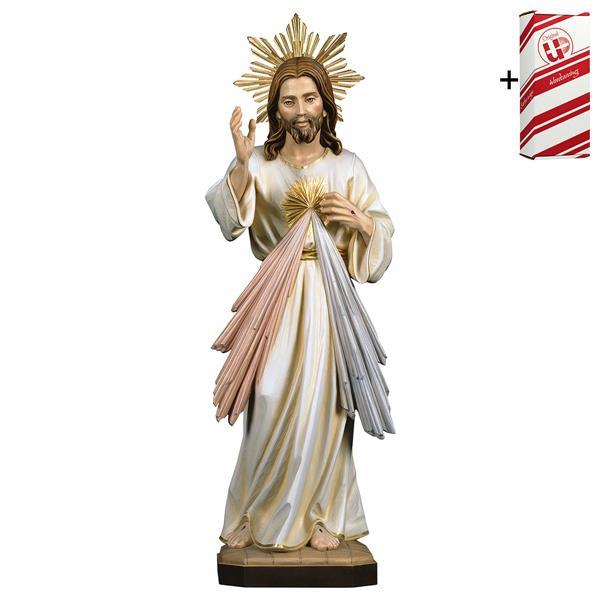Jesus Barmherzig mit Schein + Geschenkbox - Color